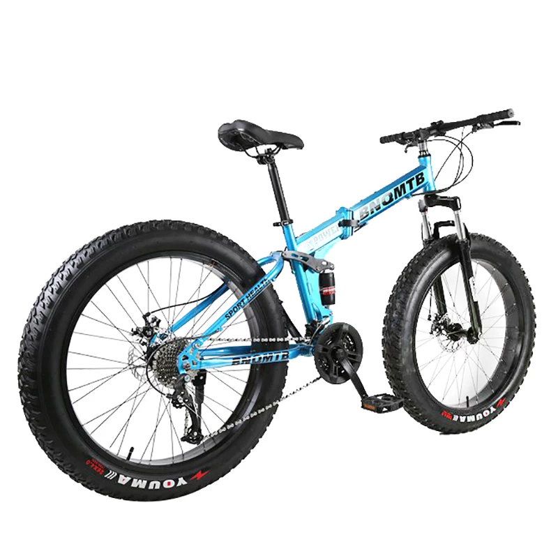 2022 high quality alloy frame 26x4.0 fat tire  full suspension fat bike snow mountainbike fat tyre bicycle for men