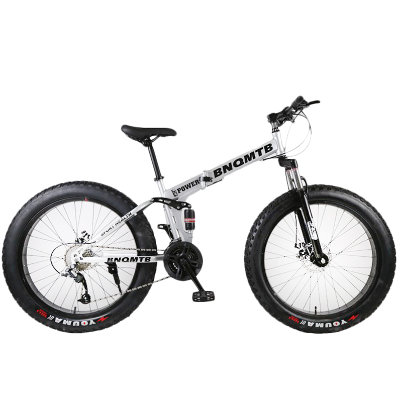 2022 high quality alloy frame 26x4.0 fat tire  full suspension fat bike snow mountainbike fat tyre bicycle for men