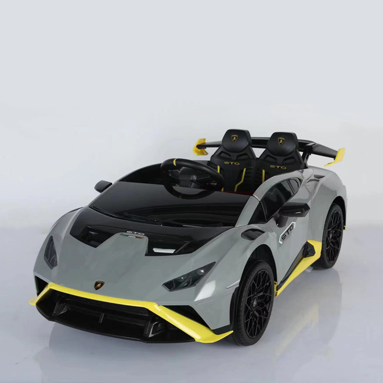 2023 New Launch Genuine Authorized Lamborghini 12V Dual Drive Motor Bluetooth Remote Control Kids Electric Car Ride On Car