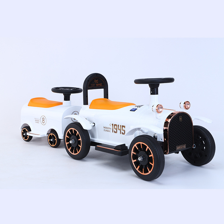 2021 Wholesale Electric Children Car s Electric music light track train Kids Electric Ride on Car