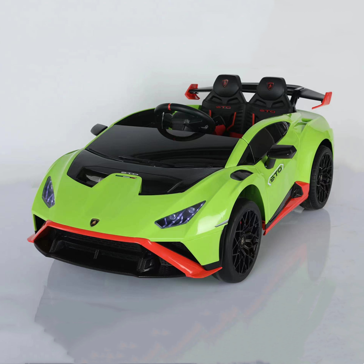 Ride on Car Can Drift Two-seater Four Wheels Child Electric Car for 2023 New Genuine Authorized 24V Lamborghini Kids Battery