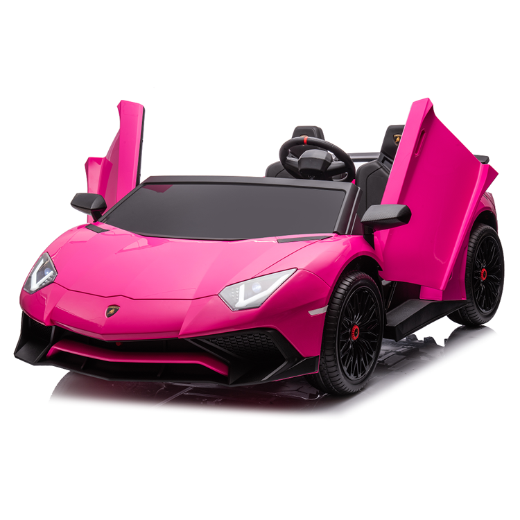 New Genuine Licensed Lamborghini 24V Battery Wheels Dual Drive EVA Ride on Car Sports Kids Powered 555*2 Car with Two Seats