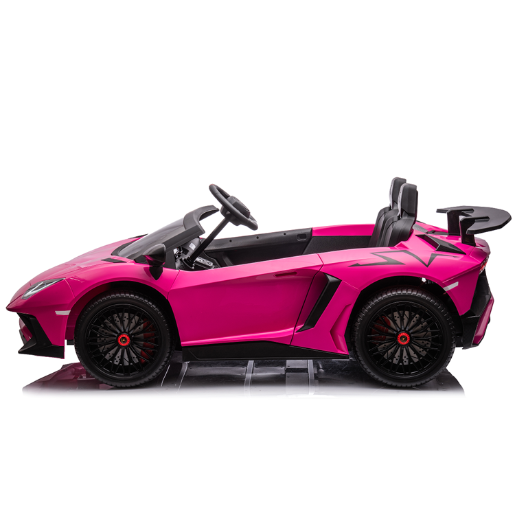 New Genuine Licensed Lamborghini 24V Battery Wheels Dual Drive EVA Ride on Car Sports Kids Powered 555*2 Car with Two Seats