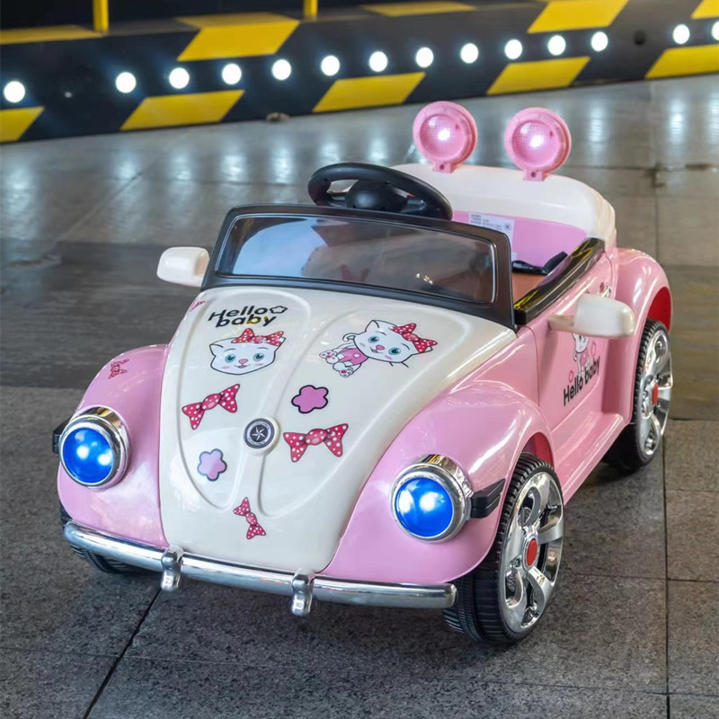 China Children Electric Battery Power Operated Car 4 Wheel Ride On Electric Car For Kids with Remote Control and Rocking