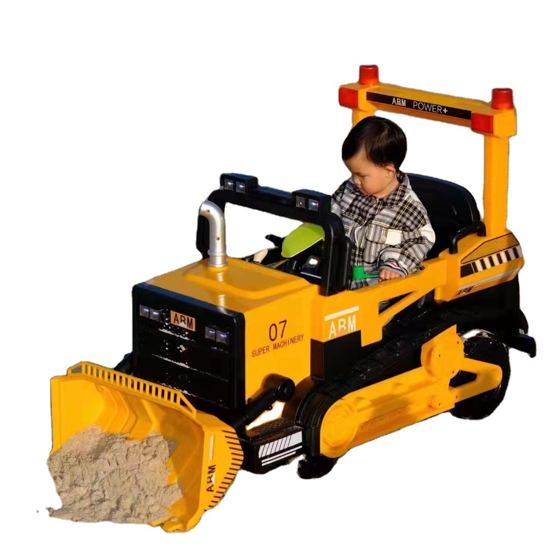 electric engineering power excavate car toys for kids to drive ride on car