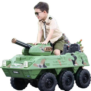 12V kids electric toy tank car mini smart armored vehicle engineering vehicle with remote control ride on car