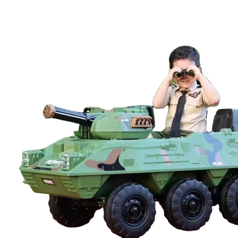 12V kids electric toy tank car mini smart armored vehicle engineering vehicle with remote control ride on car