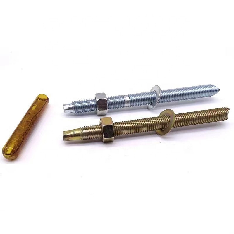 Stainless steel 304 M8 M10 M14 m12 m16 chemical anchor poliester studs anchor bolt