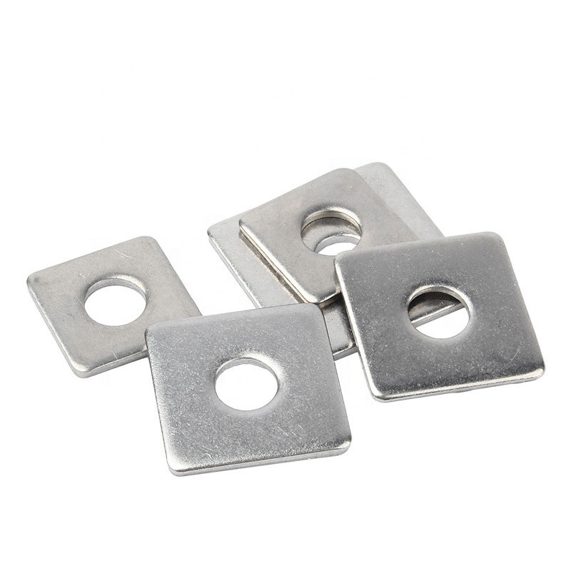 High quality factory direct sales stainless/carbon steel square flat HDG rectangular metal washer