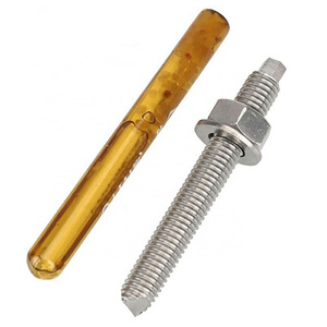 Stainless steel 304 M8 M10 M14 m12 m16 chemical anchor poliester studs anchor bolt