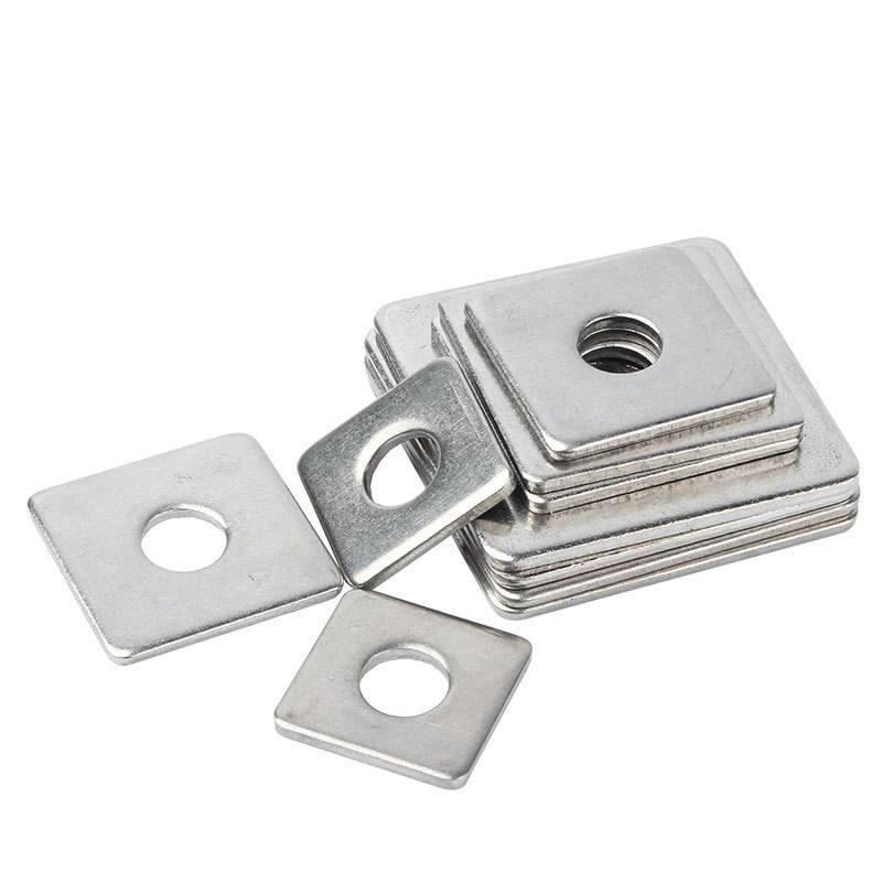 High quality factory direct sales stainless/carbon steel square flat HDG rectangular metal washer