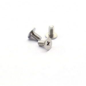 CM flat head screw carbon steel nickel plated M2 M2.5 M3 M3.5 M4 9mm 8mm large flat round head bolt