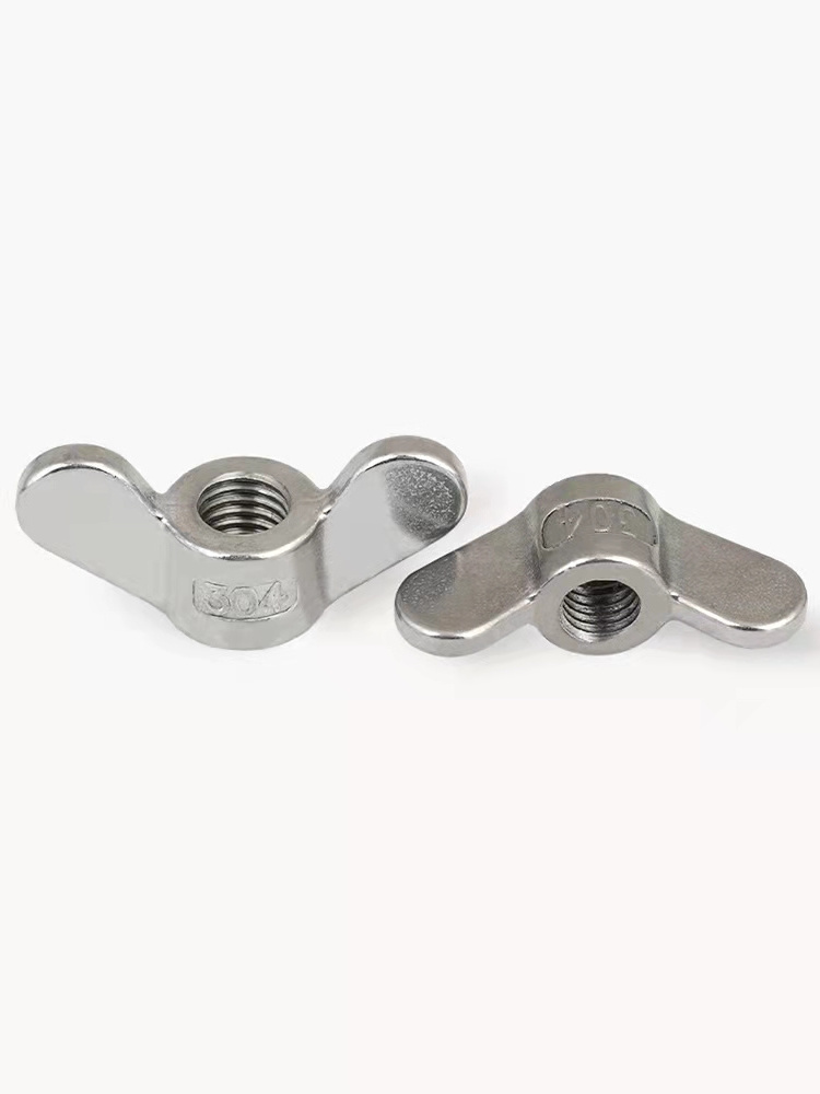 China wholesale din315 carbon steel customized lock wing nut butterfly bolt and nut