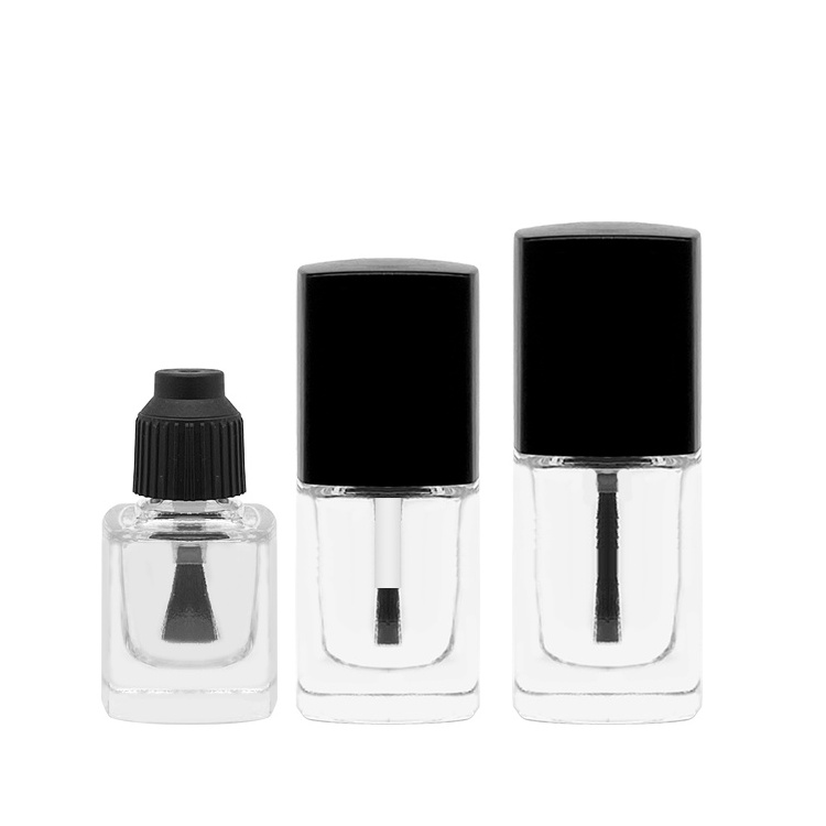 Wholesale Empty Glass Nail Polish Oil Bottles 5ml 10ml 15ml Glass Bottles With Brush Cap For Nail Polish Care Oil