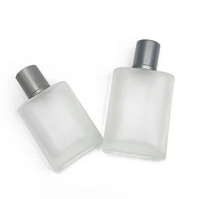 Wholesale Round Square Matte Spray Bottle 30ml 50ml 100ml Luxury Frosted Glass Perfume Bottle