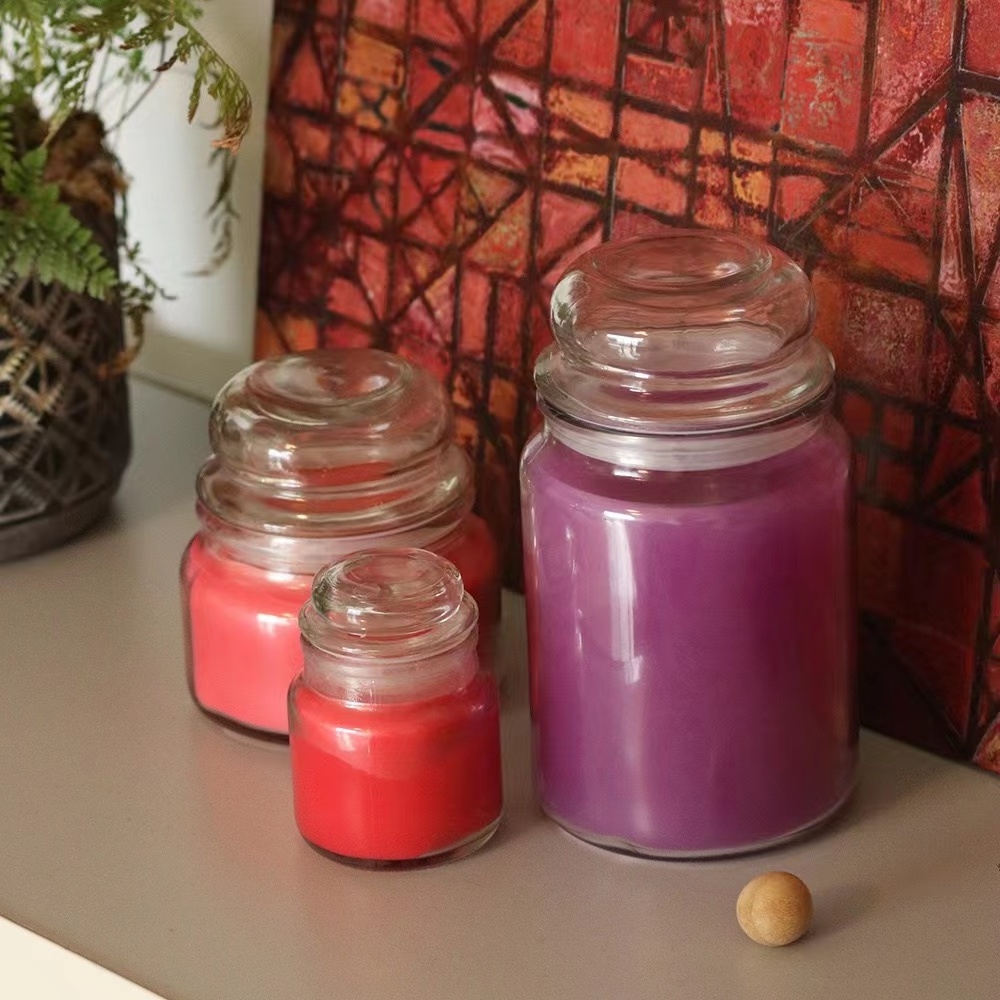 New Design lucky number home fragrance long lasting glass jar scented candles