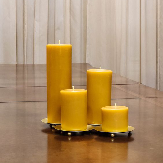 Home Hotels candle manufacturer velas Tasteless Smokeless Lighting pillar candles Column Wax Wedding Candle