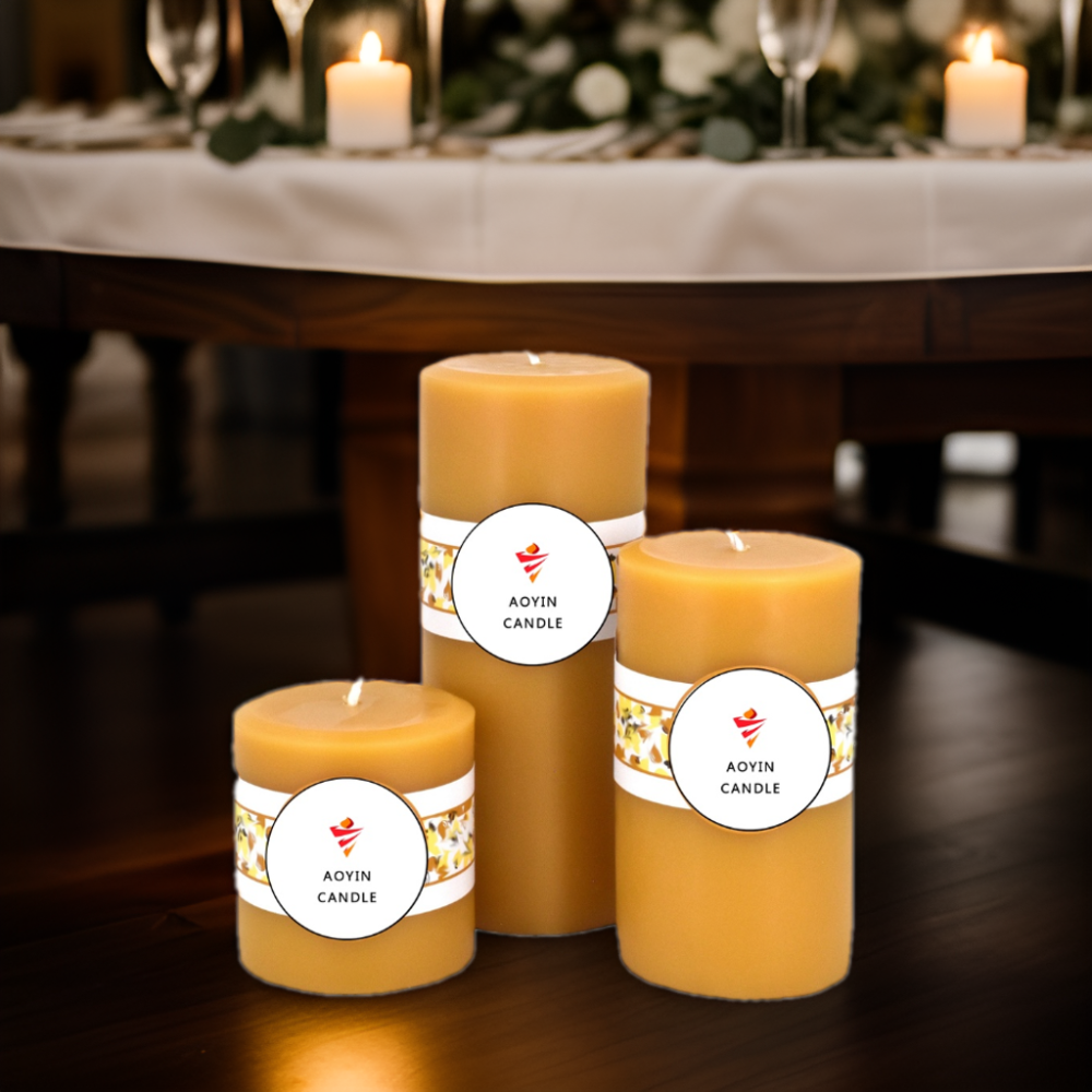 Christmas Church Religious Beeswax Candles Household beeswax Wax Pillar Candle