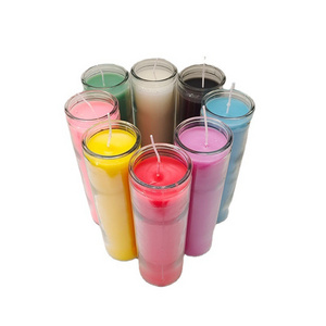 Colored Wax Spiritual Purposes 7 Day Glass Prayer Candles