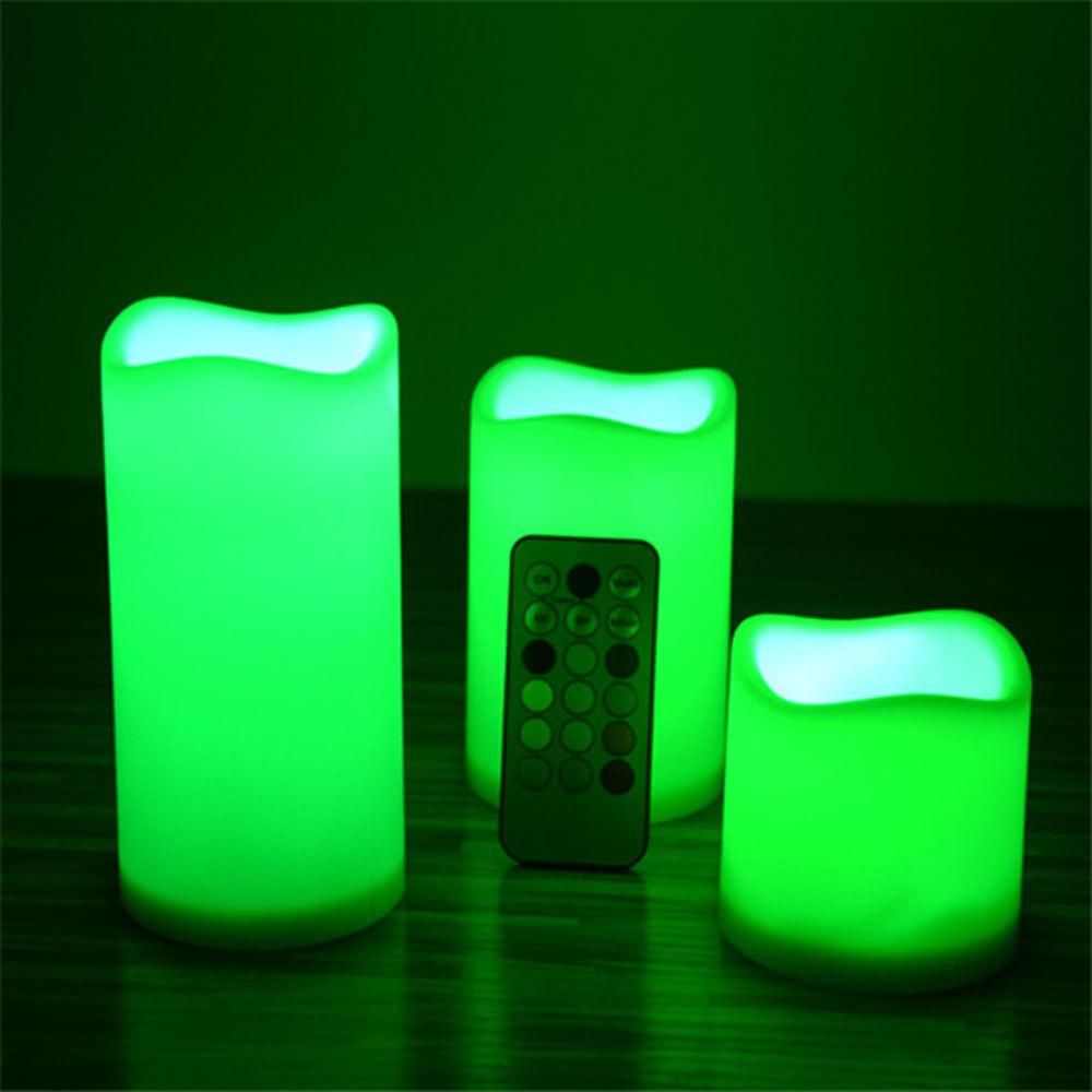 Christmas Home Decor Rechargeable Electrical Flameless Flickering Led Candles with Remote Timer