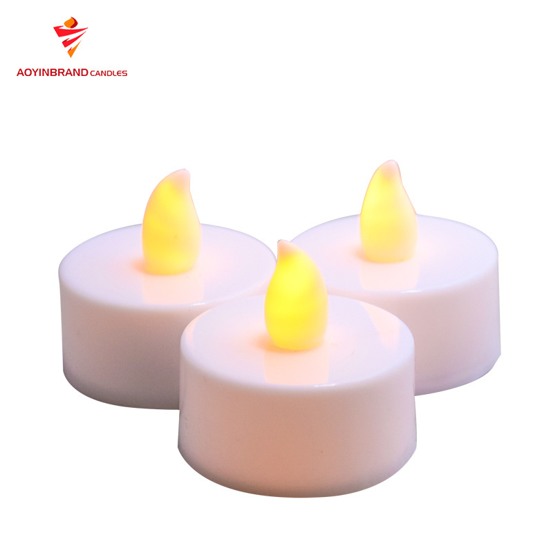 Battery Operated Tea Lights Candles Bright Flickering Holiday Gift Flameless LED Electric Candles