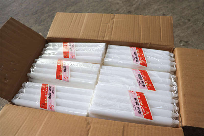 Candle factory wholesale Cheap paraffin wax church Candles Ready to ship for Europe Home Lighting candle white