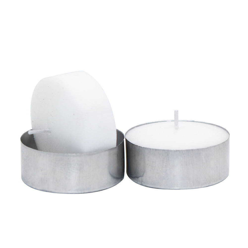 AOYIN Tea Light Candle Factory Hot Sell  3hr 4hr White Tealight Wax Candle To  Russia market