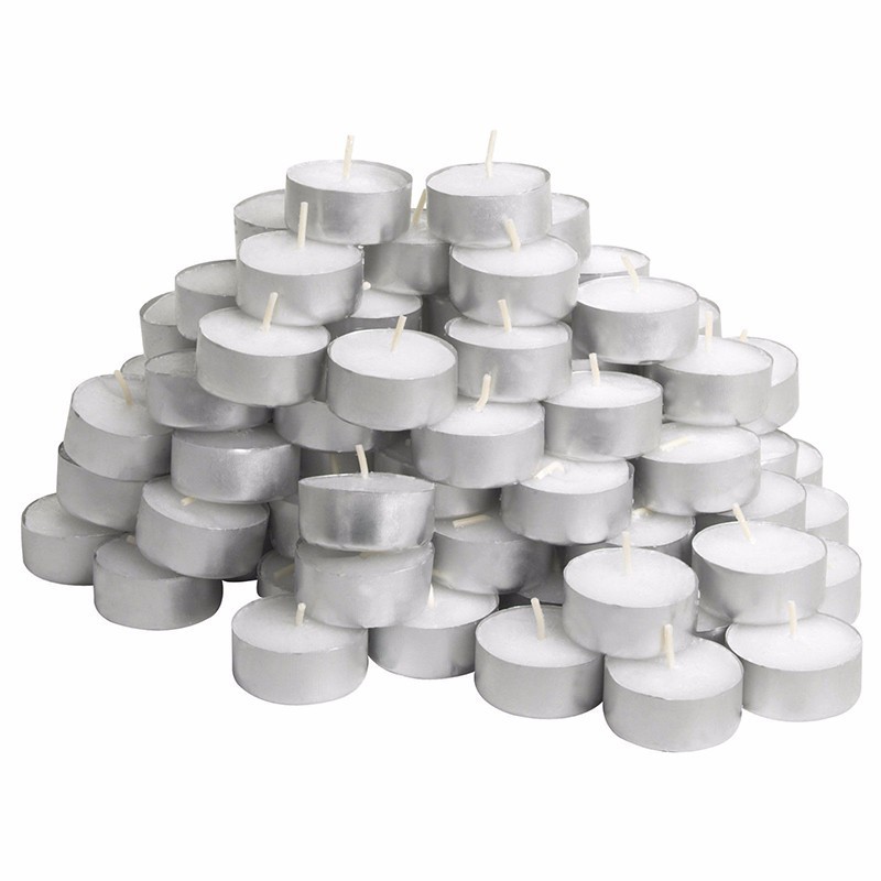 Tea Lights 8 Hour Long Burn Wax Candles Unscented Tealight Candle50 /100 /400