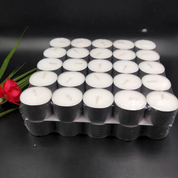 soy wax tea light candles Paraffin Wax  8 Hours burning Unscented Tea Lights 100/pkg White Tealight Candles