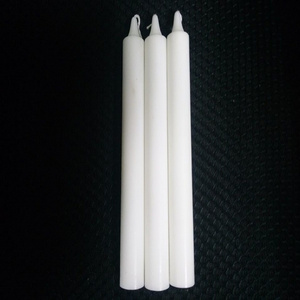 Comorin Market Paraffin wax Big size White Candles 23cm Long Stick Candles Bougies