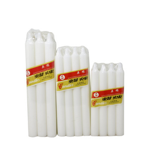 White and Colorful Dinner Taper Candles Cheap 22g Paraffin White Stick Candles Church