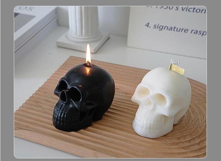 Hallows' Day wholesale paraffin wax dead human skeleton candle for promotion decoration memorial