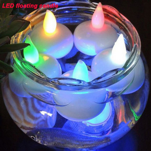 Electronic tealight candle plastic waterproof led flameless remote floating candle