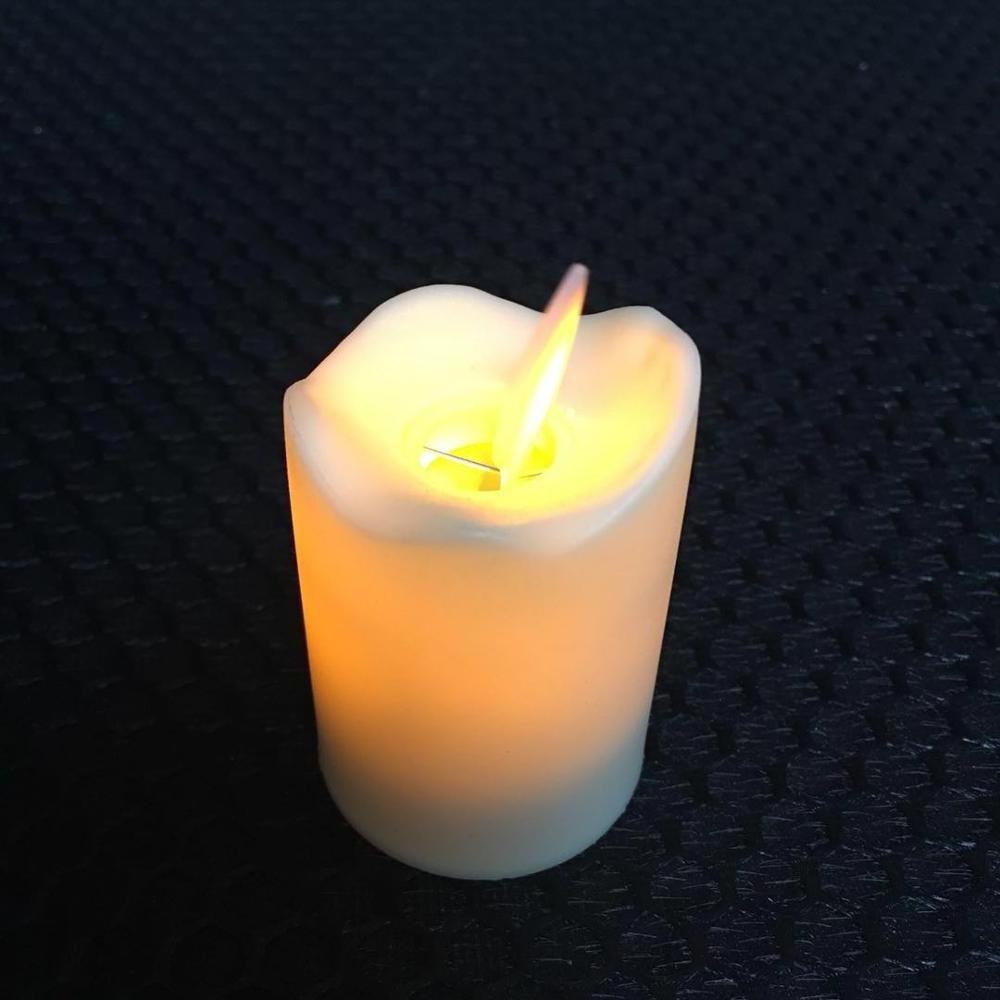 Wholesale  LED moving flameless wick candle for home decor