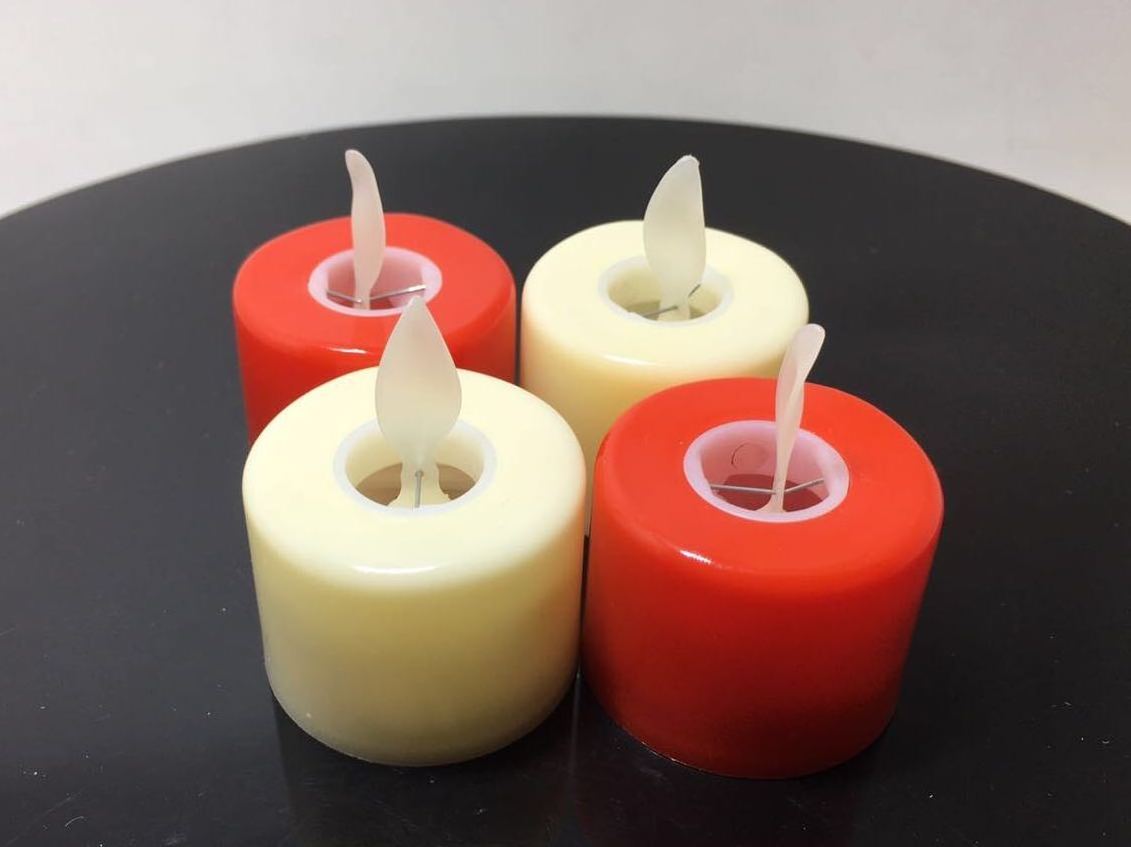 Led Tealight Candle without Remote Control Made in China Box Home Decoration Star Yellow Light or Color Changing Turn On/off