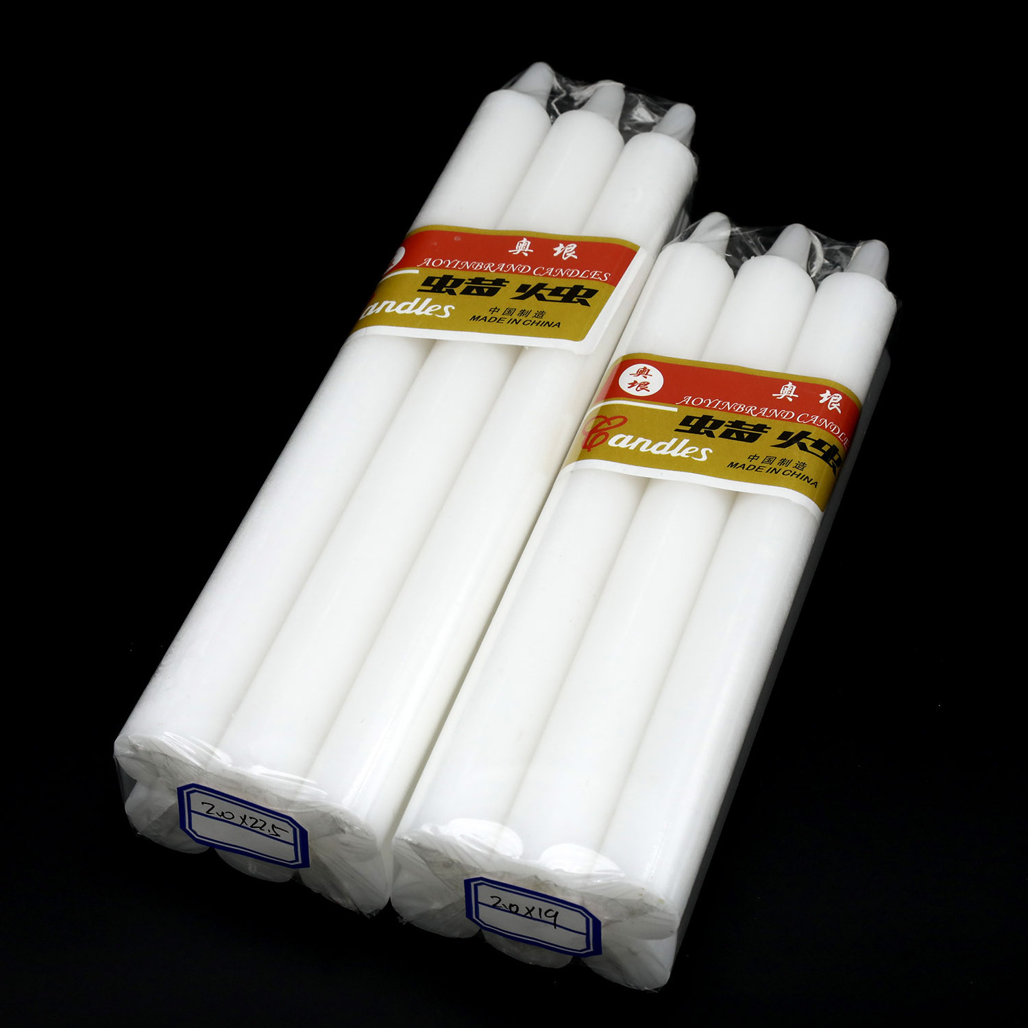 Comorin Market Paraffin wax Big size White Candles 23cm Long Stick Candles Bougies