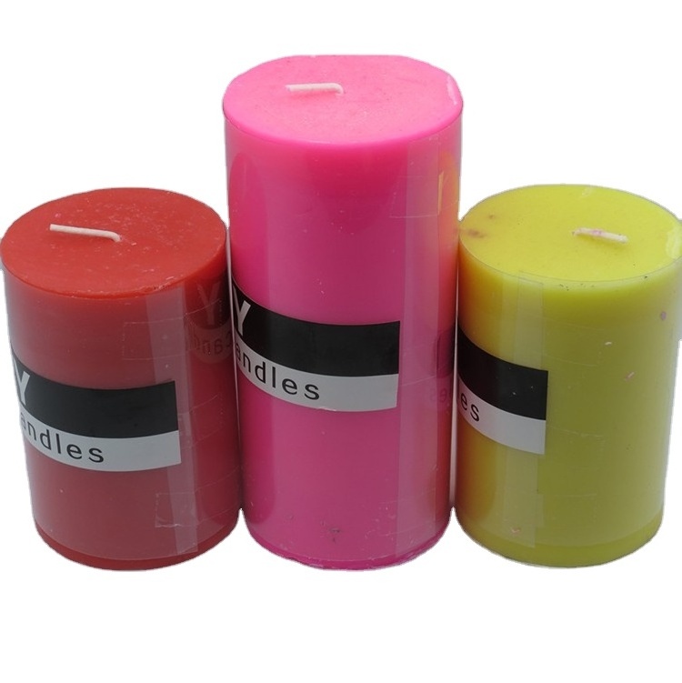 Event Pillar Candles Clean Burning Smokeless Dinner Candles for Wedding Home Decor Party Restaurant Spa