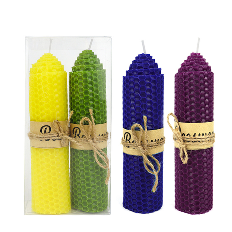 Wholesale 100% Eco-Friendly candle honeycomb organic beeswax Beeswax For Candle Making Roll Piece Candles