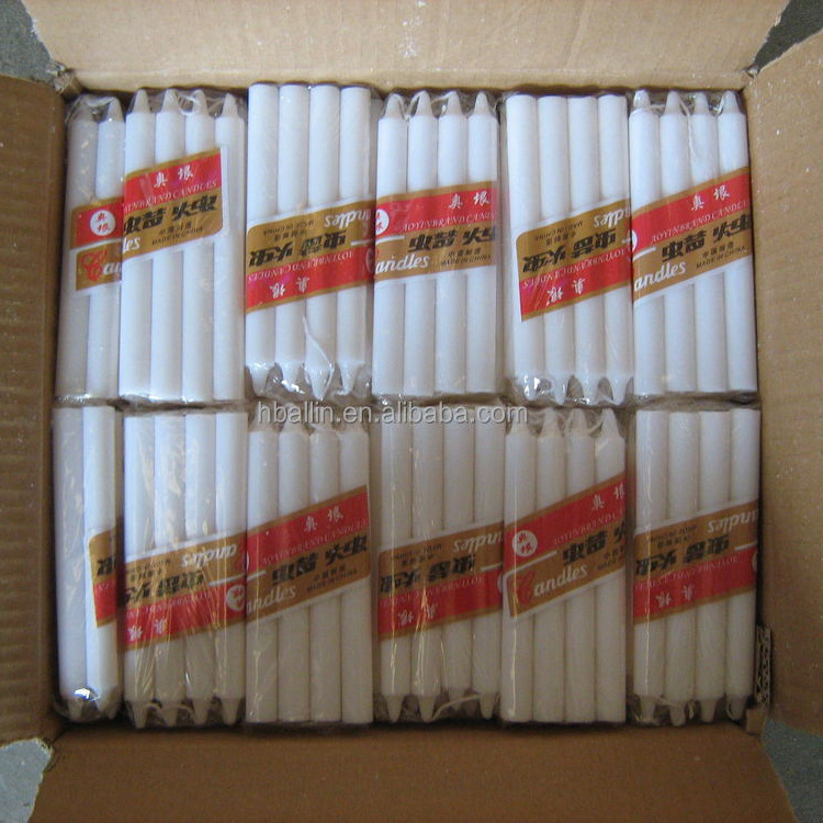 shipping to Nigeria 30 pack and 65 pack per carton white candles from factory with wholesale price