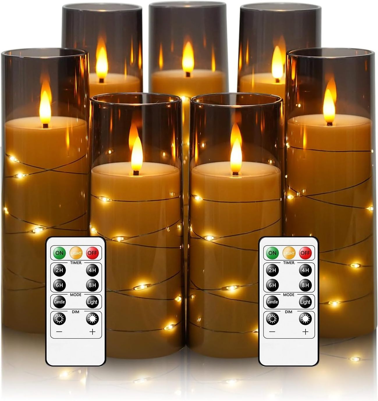 wholesales led pillar candle Flameless Christmas Candle Flickering christmas led candles With Remote Control