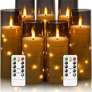 wholesales led pillar candle Flameless Christmas Candle Flickering christmas led candles With Remote Control