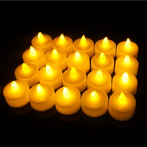 Wholesale flameless tea light candle Artificial Battery Operated Candles Bulk Big Diameter Flickering