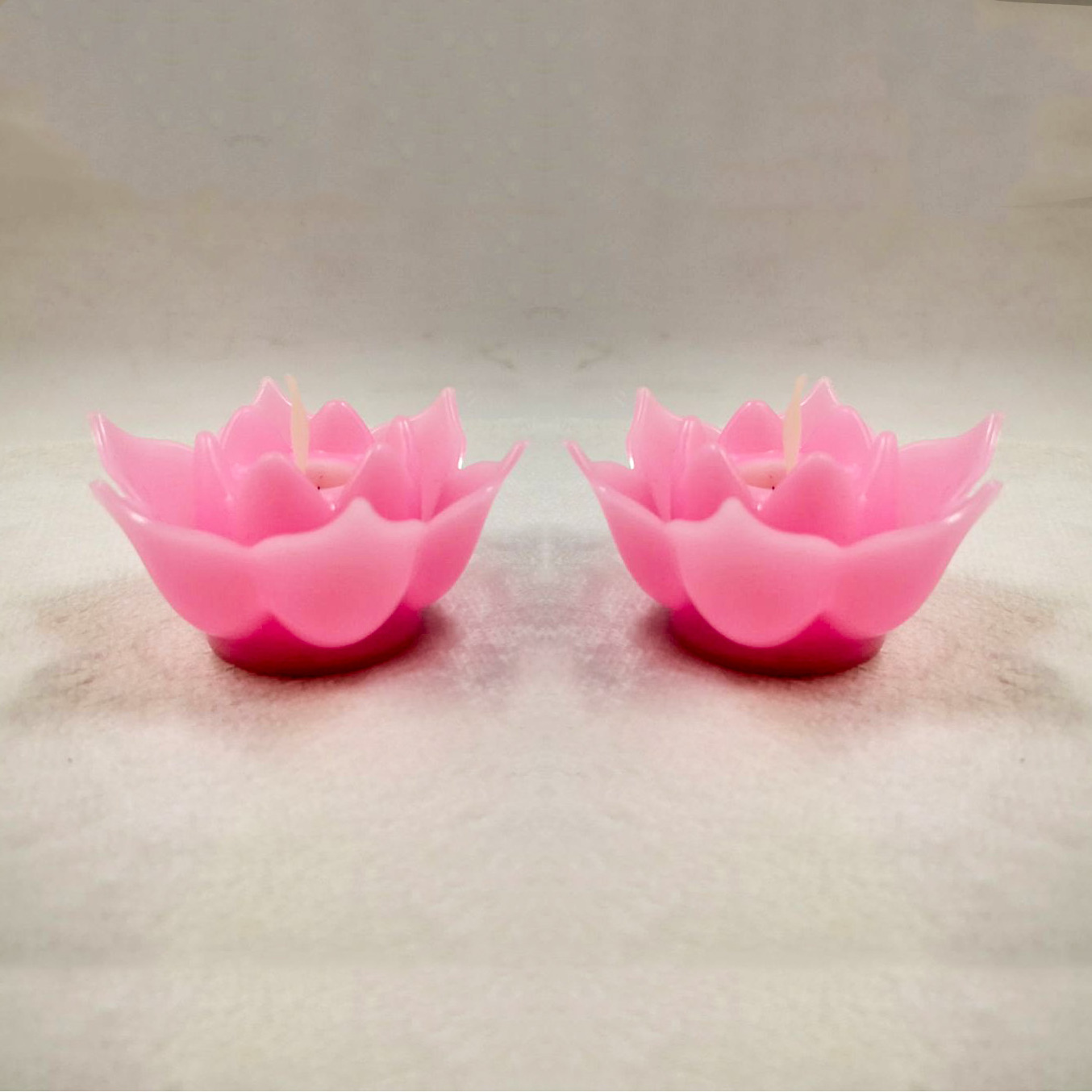 Hot sale LED lotus candle battery operated pink LED flower candle for birthday decorative