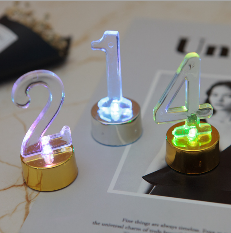 led number birthday candle/bougie led