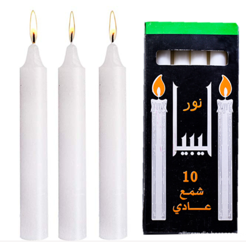 Bougie Velas white household candle white stick candle to Cote d'Ivoire in bulk