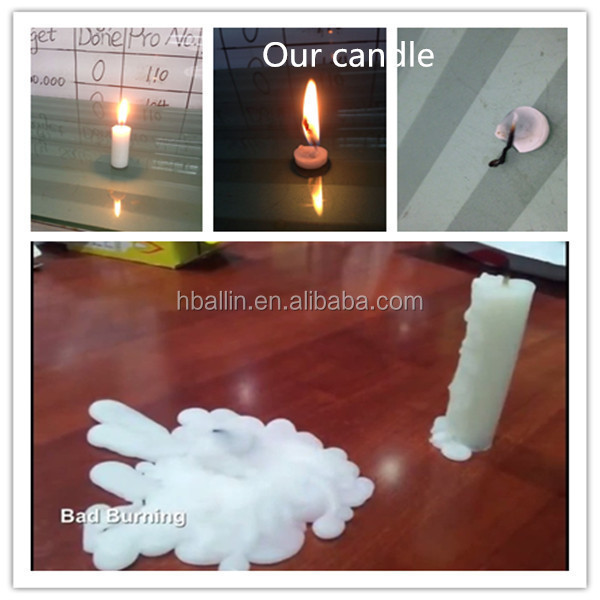 candles supplier factory price bright  prayer orthodox church candles  stick large white candles