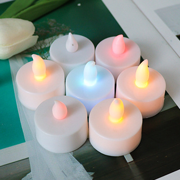 Wholesale Candle Mini Plastic Wedding Decor Flickering Flameless Battery&LED Tealight Tea Light Candle