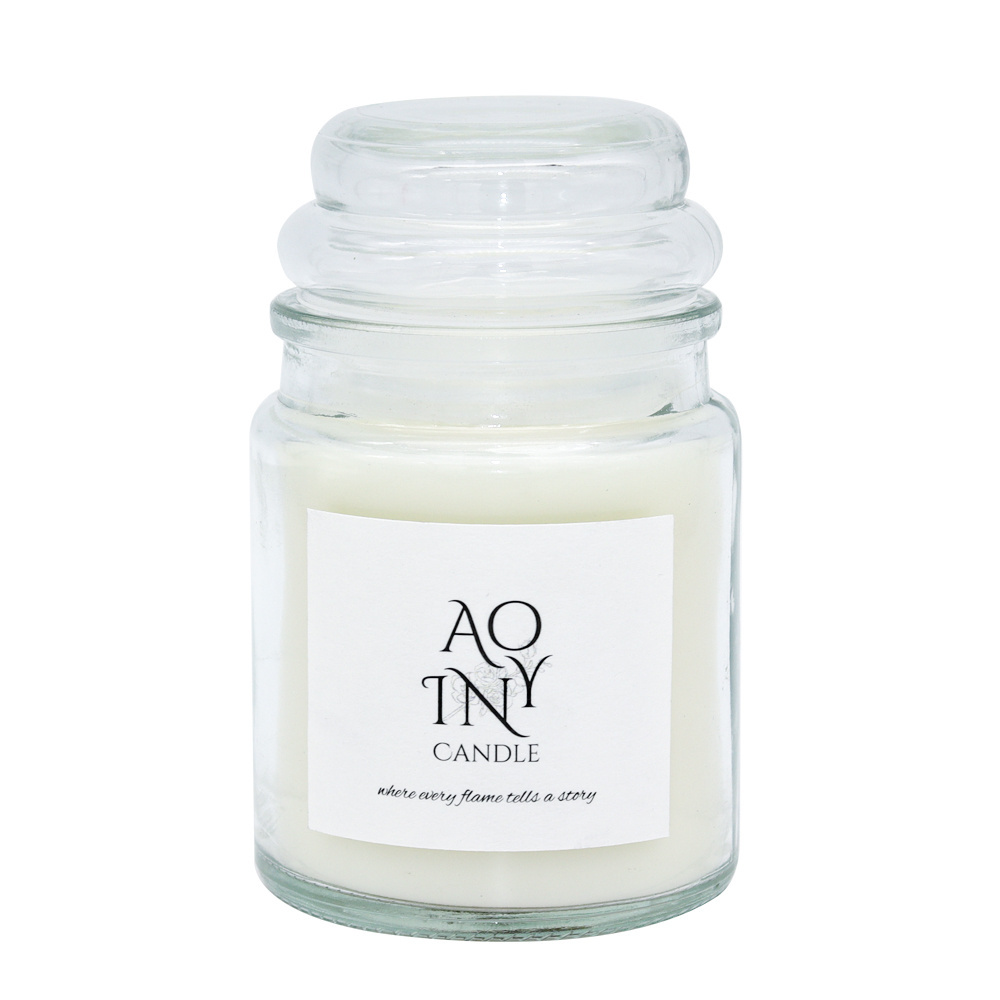 wholesale glass jar candle manufacturer AOYIN style aromatherapy soy wax fragrance scented candle in bulk