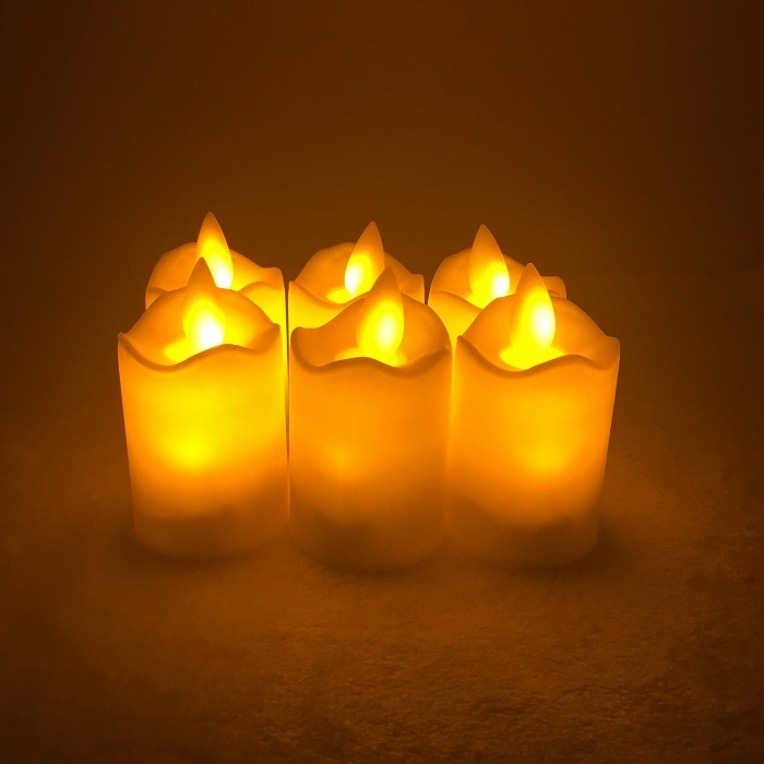 Wholesale cheap  moving flame pillar led light candle for home decor