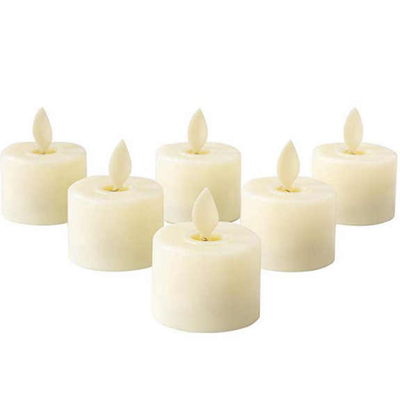 Led Tealight Candle without Remote Control Made in China Box Home Decoration Star Yellow Light or Color Changing Turn On/off